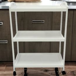 Camarera, Carro de Servicio con Ruedas Color Blanco 60x33x85 - ¡Perfecto para Tu Casa o Negocio!