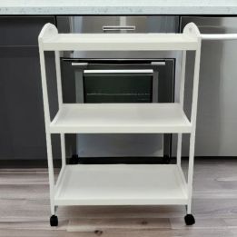 Camarera, Carro de Servicio con Ruedas Color Blanco 60x33x85 - ¡Perfecto para Tu Casa o Negocio!