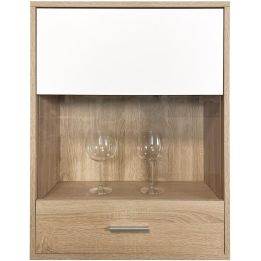 Meyvaser, Conjunto de muebles de salón 220 cm Color cambrian y blanco, muebles de salón.