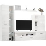 Mueble de Salón Moderno con Leds,Acabado en Andersen Pino