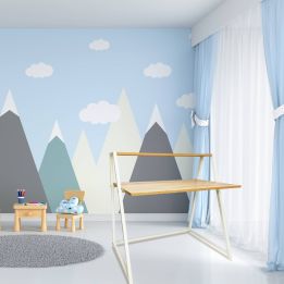 Mesa Ordenador auxiliar o estudio infantil modelo Sintra Color Cambria Blanco
