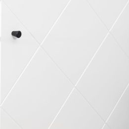 Vitrina Alta | 2 Puertas, Frentes en DM Lacado Blanco Mate | Medidas: 170,2 cm Alto x 40 cm Fondo x 68,4 cm Ancho
