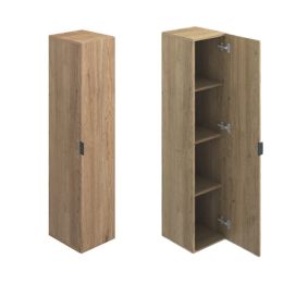 Meyvaser Mueble de salón y TV Conjunto muebles de salón apilable 235 Cm Ancho Color Madera y Blanco