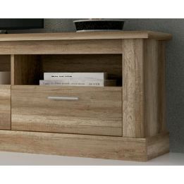 Mueble de Comedor, Mueble Salón, Acabado en Color Cañón, Medidas: 276 cm (Ancho) x 201,6 cm (Alto) x 41,8 cm (Fondo)