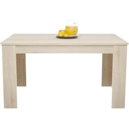 Mesa de Comedor Extensible, Mesa Salón, Robusta, Cambria, 138-198 cm (Largo) x 88 cm (Ancho) x 76 cm (Alto)