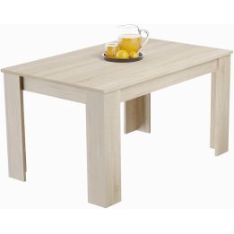 Mesa de Comedor Extensible, Mesa Salón, Robusta, Cambria, 138-198 cm (Largo) x 88 cm (Ancho) x 76 cm (Alto)