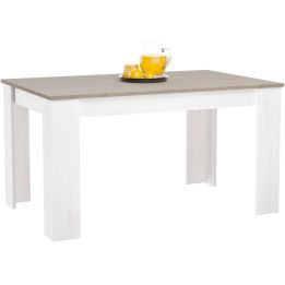Mesa de Comedor Extensible, Mesa Salón, Robusta, Color Andersen Pino Gris, 138-198 cm (Largo) x 88 cm (Ancho) x 76 cm (Alto)