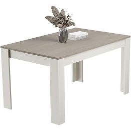 Mesa de Comedor, Mesa de Salón Fija, Color Andersen Pino Gris, Medidas: 140 cm (Largo) x 80 cm (Ancho) x 75 cm (Alto)