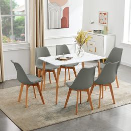 Mesa de Comedor o Cocina de 120 cm Lacada Blanca 76x120x80 Cm – Alta Resistencia y Durabilidad