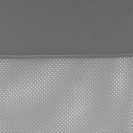 Silla de Oficina Ergonómica con Respaldo en PU Gris y Tejido 3D Gris, Reposacabezas Ajustable- Medidas 57,5x54x104-114 cm