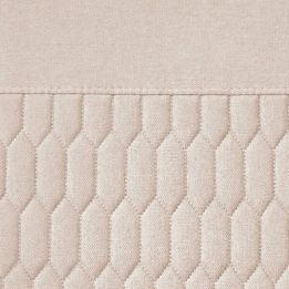 Pack de 4 Sillas de Madera con Relleno de Espuma, Tapizadas en Tela Beige, Patas Metálicas Negras, Medidas 44x60x99 cm