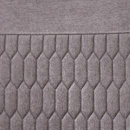 Pack de 4 Sillas de Madera con Relleno de Espuma, Tapizadas en Tela Gris, Patas Metálicas Negras, Medidas 44x60x99 cm