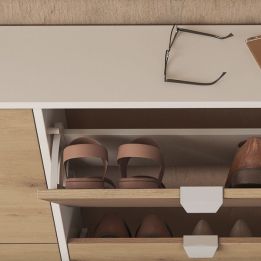 Mueble Zapatero - Almacenamiento Elegante y Práctico | 97,4 x 116,8 x 20 cm (alto x ancho x fondo)