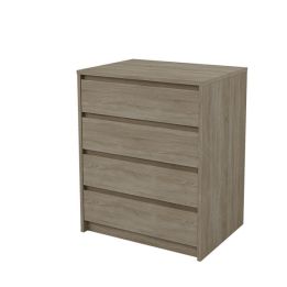Cómoda Cajonera 4 cajones acabado en Color Roble 74cm(alto) 60cm(ancho) 45cm(fondo)