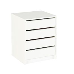 Cajonera 4 cajones | Color: Blanco | Medidas: 62 cm x 50 cm x 44 cm mueble dormitorio