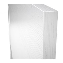 Cabezal para Cama de Matrimonio con patas, Color Blanco, Medidas: 160 cm (Ancho) x 130 cm (Alto) x 2,5 cm (Fondo)
