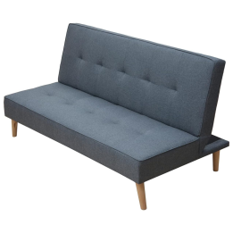 Sofá Cama Clic Clac 3 Plazas Tipo Libro, Color Gris, Diseño Moderno, 188x88x88 cm