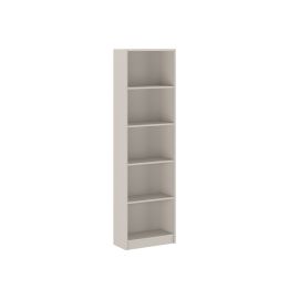 Meyvaser Librería Estantería con Cinco baldas en madera color Beige para salón 178,3x51,9x24,6 cm