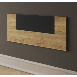 Conjunto Pack Cabecero y 2 Mesitas de Noche,Mesilla de noche 3 Cajones Color Mauvella, 110x45x1,6 cm (LargoxAltoxProfundo)