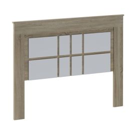 Pack Cabecero Nórdico de 160 x 120 cm + 2 Mesitas de Noche|Práctico y Elegante|Color Cambria y Blanco (para Cama de 135-140, 150