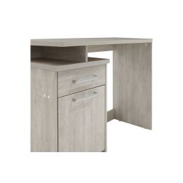 Escritorio Robusto con 2 Cajones - Color Madera  - 100x55x75 cm - Mesa de Estudio y Oficina Duradera